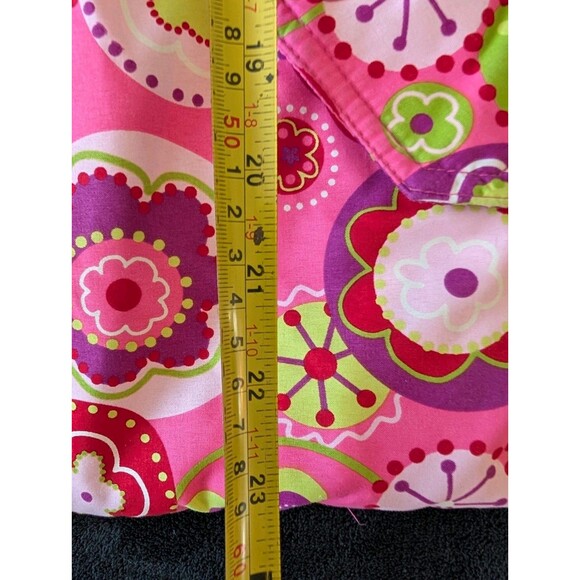 Hanna Andersson Insulated Ski Winter Jacket Coat Flower Print Pink EU 120/US 6-7 - Picture 12 of 13